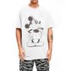 Mickey And Friends T Shirts Men Women's Pure Cotton Funny T-Shirts Mickey Mouse Sketch Portrait Tees Short Sleeve Tops Gift Idea