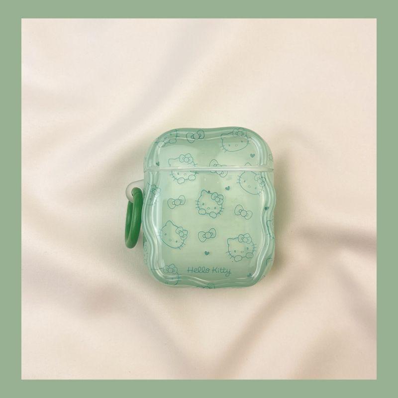

Чехол для Airpod3 для Apple Pro Чехол для наушников Второе поколение Беспроводной Bluetooth 1 Третье поколение Aipods2 Поколение Airpodpro Пятое поколение 5 AirPods Pro2 [Cartoon mint green KT cat] send Hook