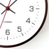 KATOMOKU Plywood Wall Clock 4 Brown Wall Clock Continuous Second Hand Radio km-44BRRCS 252mm (SKP Clock)