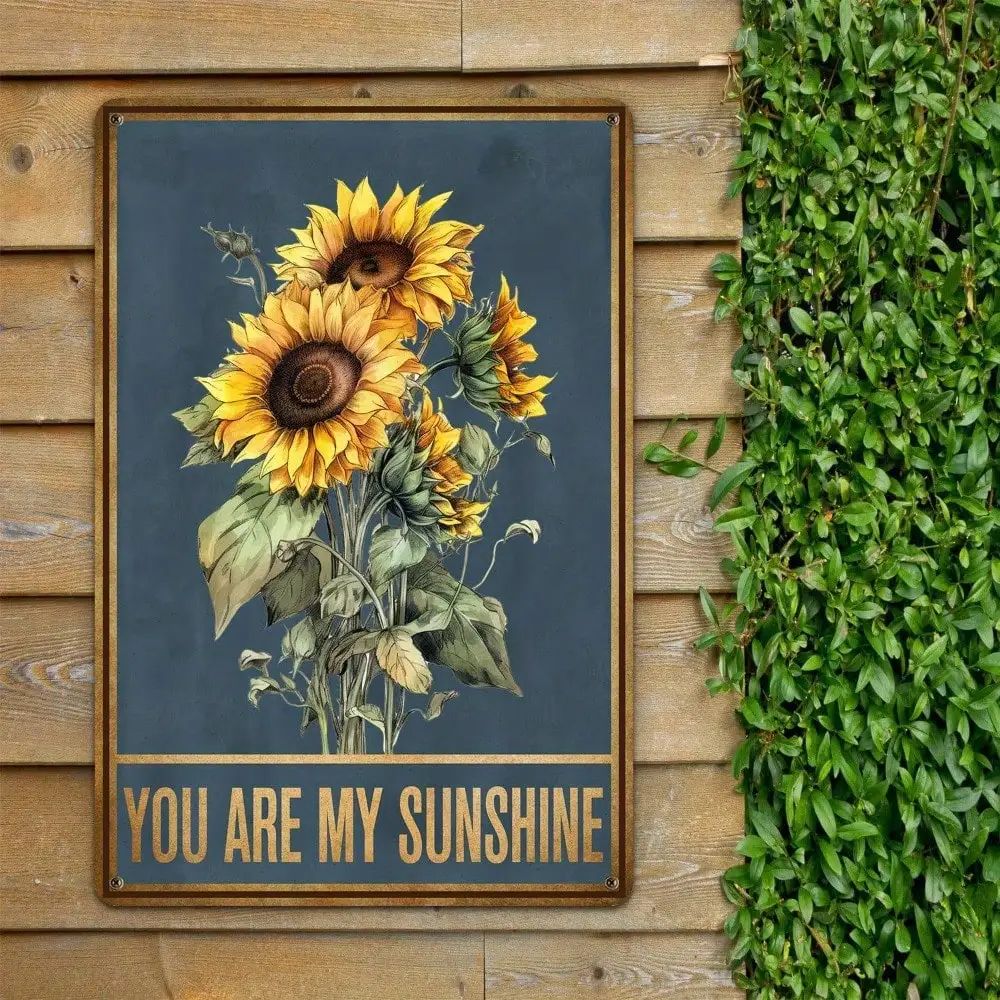 Retro Metal Wall Art Home Decor Living Room Painting 20x30cm