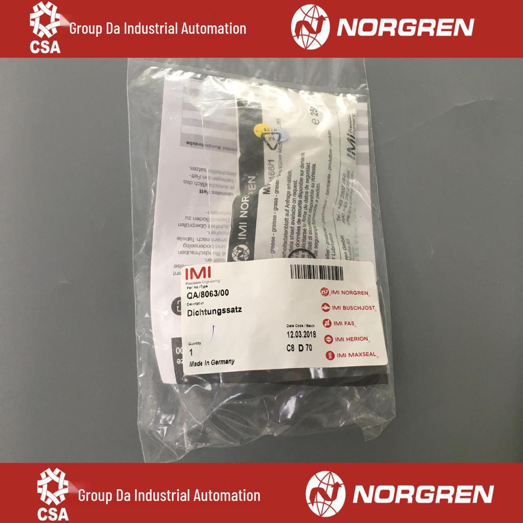 Norgren Cylinder Repair Kit QA/8250/00 QA/8063/00 QA/8200B/00