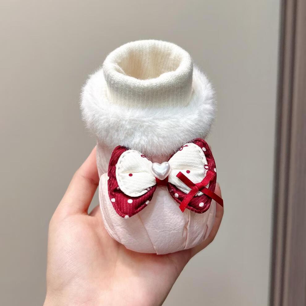 Winter Baby Girl Soft Sole Velvet Shoes: 0-1 Year, 6-12 Months Princess Walker Shoes