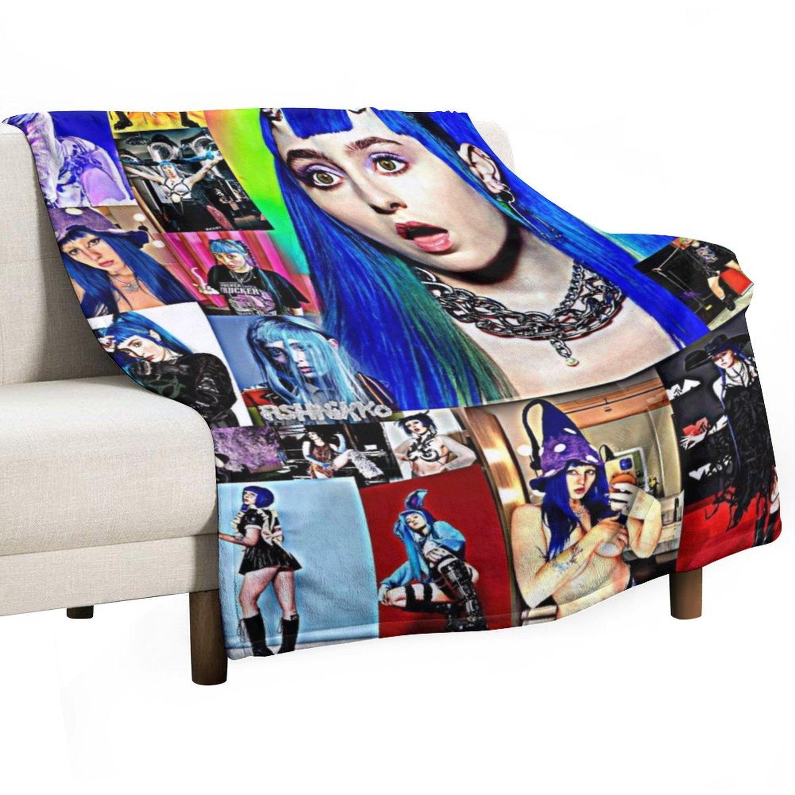 Ashnikko Throw Blanket Luxury St Large Cute Plaid Sofa Throw Blankets 30x40in
