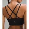 Lululemon Like A Cloud RiBBed Longline BrA  Light Support  B C Cup BlACk