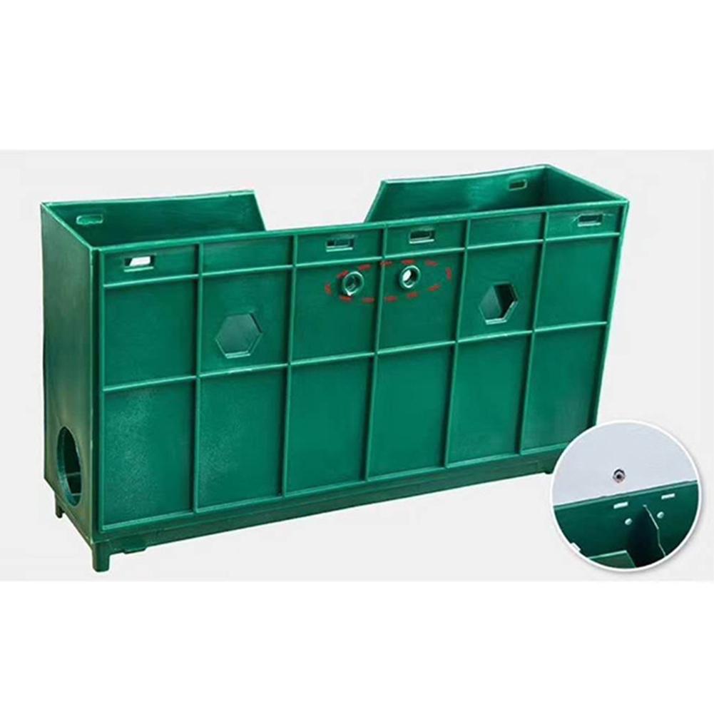 Vertical Wall Planter Four Holes Space Saving 3D Plastic Vertical Wall Plant Pot for Home Garden