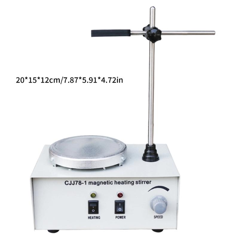 Riscaldatore Agitatore Magnetico da Laboratorio Agitatore Magnetico Riscaldatore Velocità Regolabile 0-2400 GIRI/MIN per Uso di Laboratorio e Preparazione Campioni