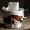Morandi Kaffeetasse Retro Keramik Hand Kaffeetasse Wasserbecher Frühstückstasse Hohe Optik Pull Flower Tasse Geschenk Kaffeetasse