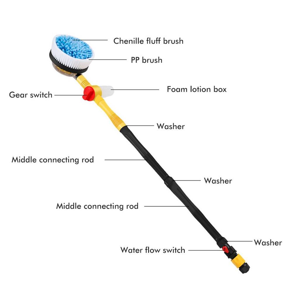 Yellow Lightweight And Portable Effective Cleaning For Car Car Cleaning Brush Broom Cleaning Tools