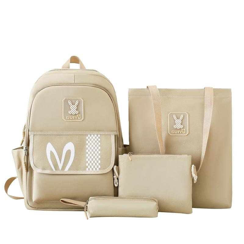 New Korean Style Elementary Schoolbag for Female Large Capacity Middle School Students High School Students Backpack Multi Piece Set