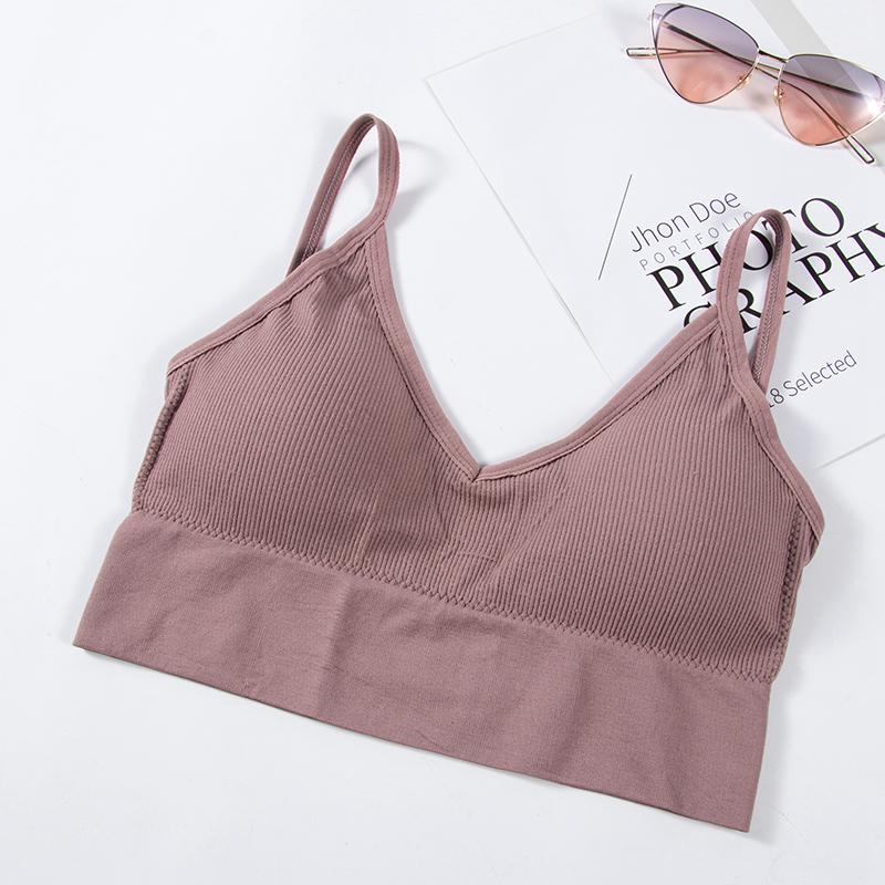 Women Japanese Seamless Thread Large U-back Sling Wrapped Chest Vest Breathable Sport Bra