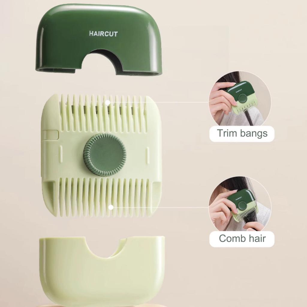 2 In 1 Baby Hair Cut Hairdressing Comb Women Girls Broken Hair Bangs Trimmer Manual Portable Children's Hair Clipper