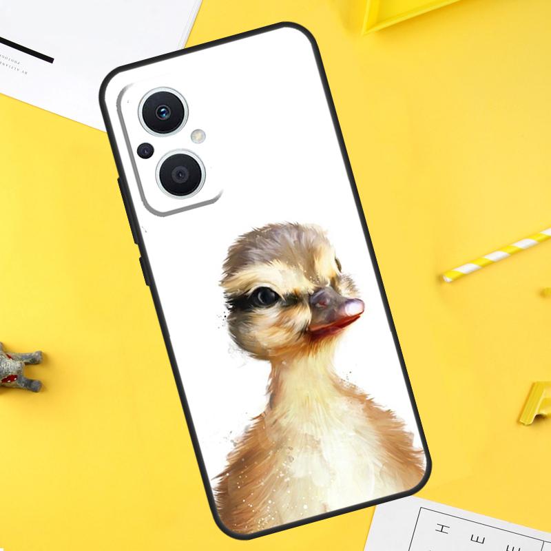 Süße Cartoon-Ente für OPPO Reno 14 13 12 11 10 Pro 8T 11F 12F 13F 14F 7 8 Lite OPPO Find X9 X8 X6 X5 Pro Hülle