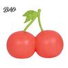 Stress Relieving Toys Double Cherry Relief Toy, Soft Fake Squeeze Flour Filling Toy Sensory Fidget for Hand Relaxation Decorative