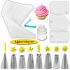 14-piece Set 8 Decorating Mouth Cake Cream Decoration Tool with Smudge Scraper Converter Household Kitchen Baking Tools