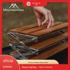 Exquisiter zusammenklappbarer Holztisch für Gäste im Gebirge | Tragbares Outdoor-Campingregal & Picknickständer