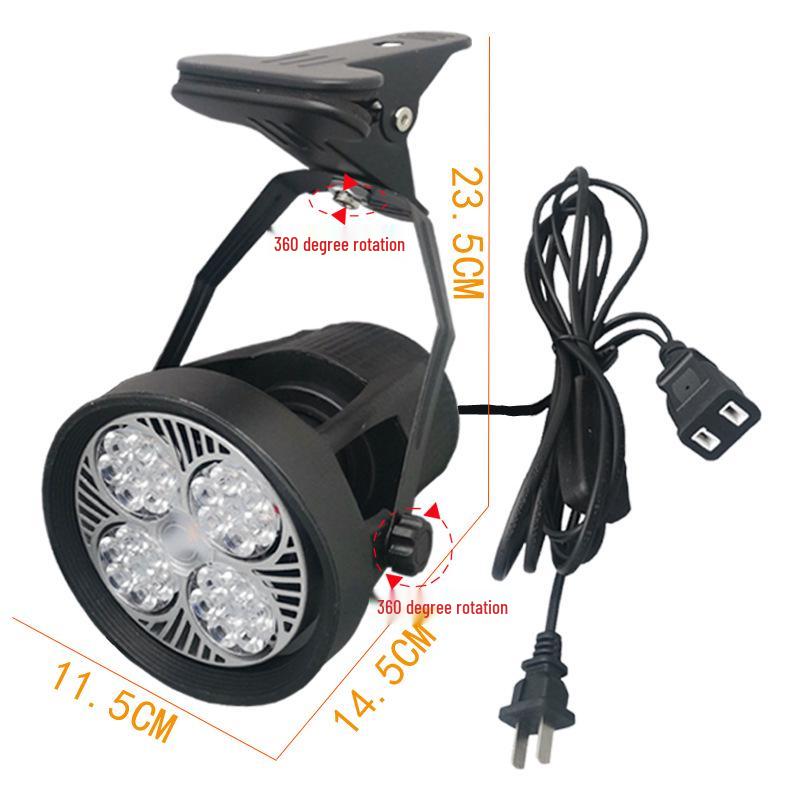 

Світлодіодний кліпсовий прожектор: Супер яскраве для весіль, фотографій, кристалів, виставок, нічних ринків, серійне вставне світло. 35W White Case with 2.5m Switch Linked Cord