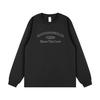 2024 Korean Trend Letter Print Couples Cotton Long Sleeve T-shirt