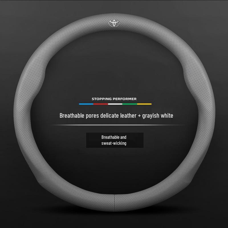 Toyota Suede Steering Wheel Cover for Highlander, Camry, Crown, Corolla, RAV4, Avalon, Levin