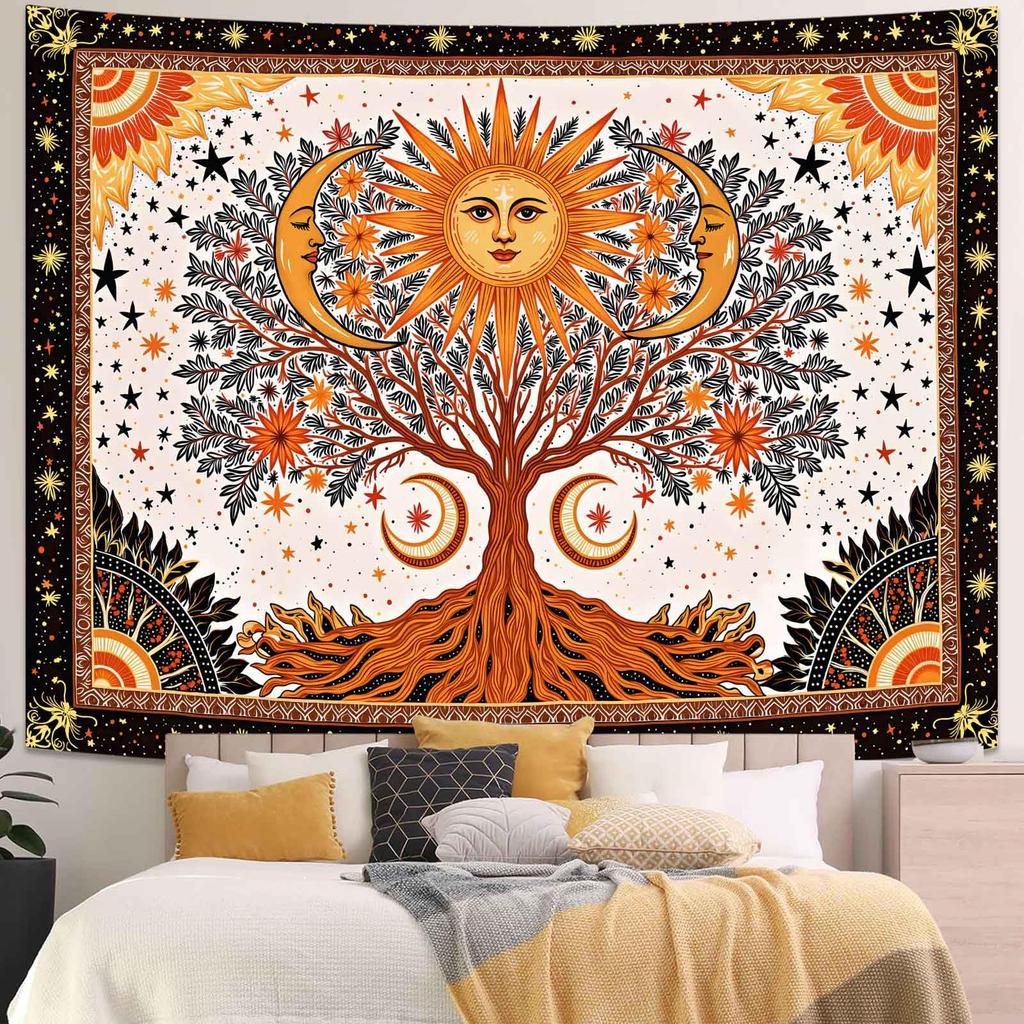Nature Tree Tapestry Mystical Forest Tapestry for Bedroom Aesthetic Tapastry's Wall Hanging Tapestries for Living Room Dorm Tree