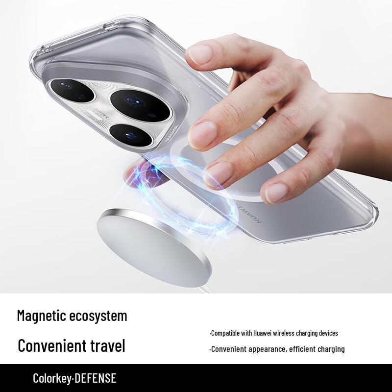 Transparent Magnetic Anti-Fall Phone Case for Huawei Pura 80 Pro/Pro+