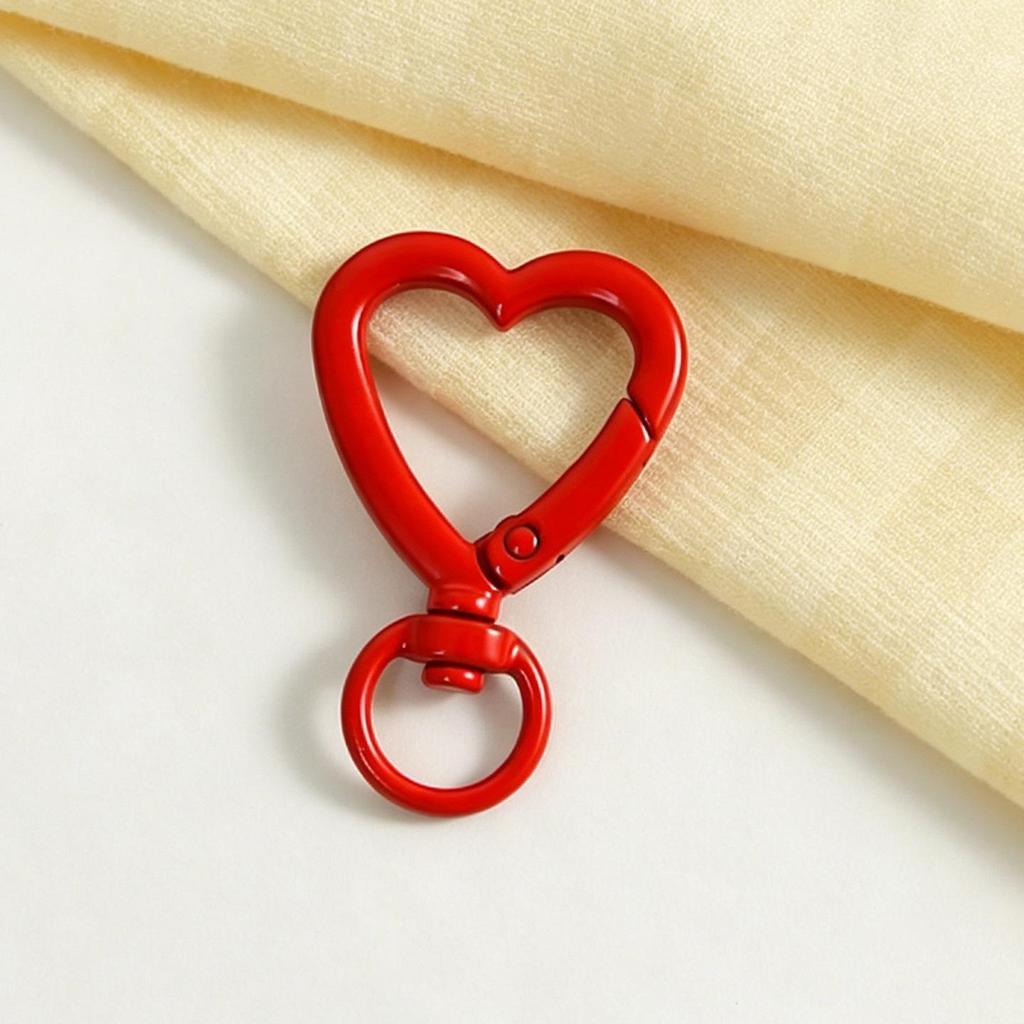 Colorful Heart-Shaped Keychains: DIY Jewelry Accessories with Spray-Painted Spring Clasps and Zinc Alloy Jump Rings