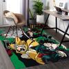 1pc My Hero Academia Chair Mat - Anime Cartoon Design, Anti-Slip Carpet for Office, Home Decor, Living Room, Bedroom, Game Room - Suitable for All Sea