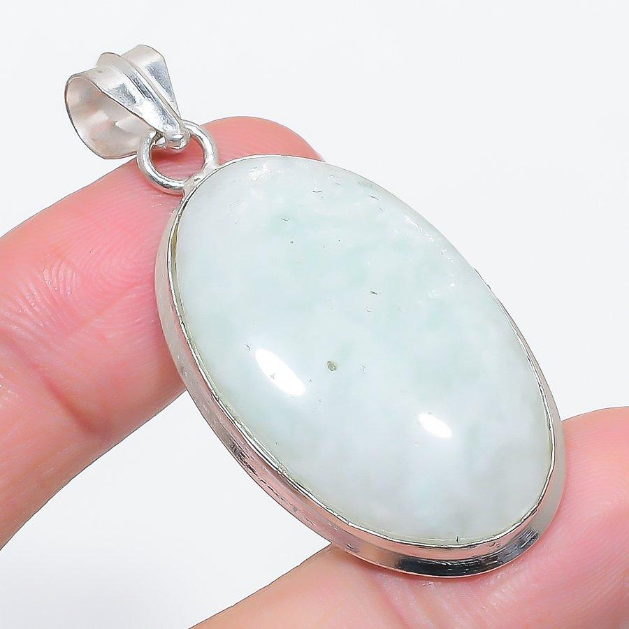 Natural Moonstone Gemstone 925 Sterling Silver Jewelry Pendant 2.05" j2d60