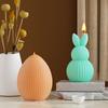 3D Easter Bunny Candle Mold Rabbit Egg Scented Candle Silicone Molds Resin Casting Silicone Mold for DIY Soap Plaster Crafts