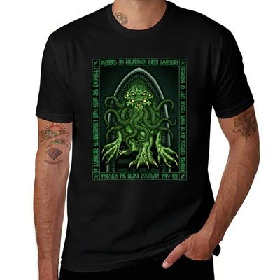 Cthulhu Icon Azhmodai 2020 Tshirt Large Size Basic Casual Tshirt