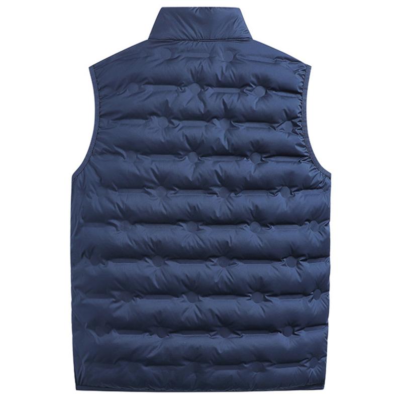 Winter Men Casual Duck Down Sleeveless Vest Man Outdoor Warm Multi Pocket Vest Men Women Lightweight Work Waistcoat