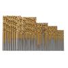 50x Titanium Drill Bits Set HSS 1/1.5/2/2.5/3mm Metal Wood Plastic Building Tool