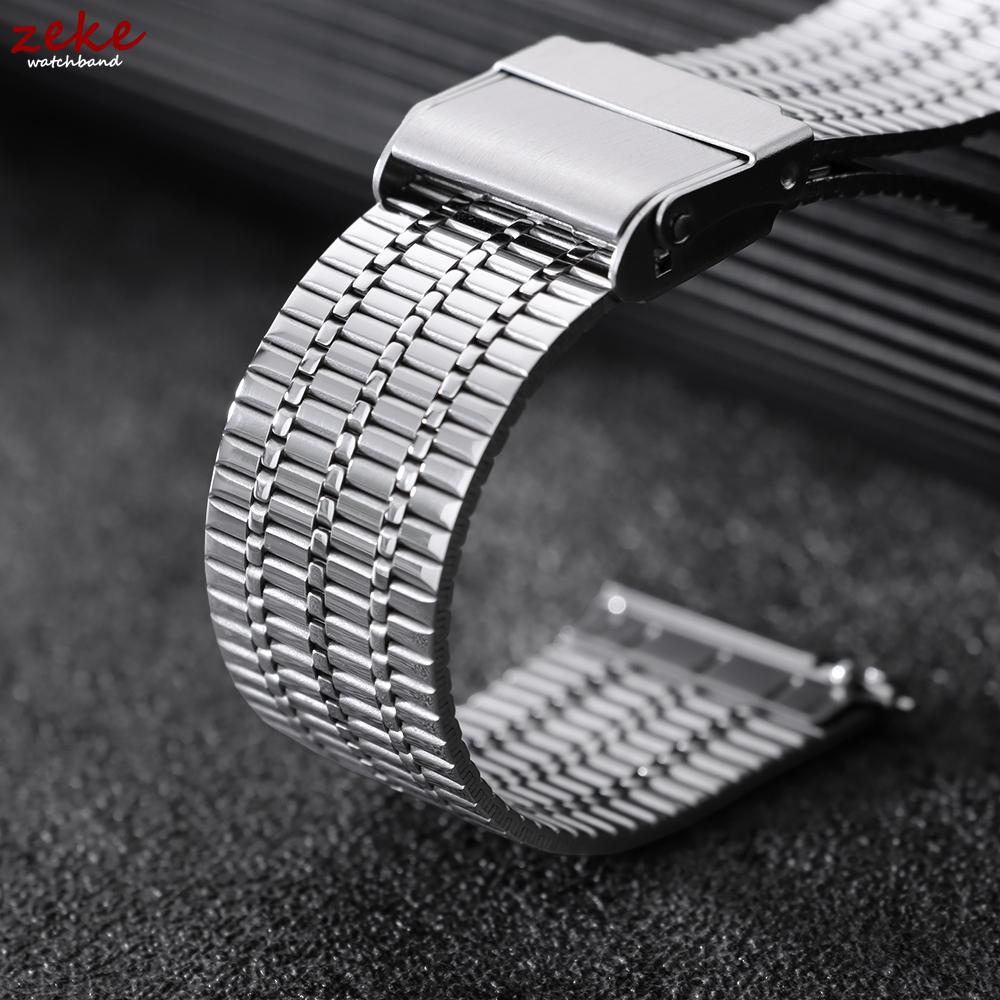 Thin Breathable Watchbands Stainless Steel Watch Bracelet Band Women Men Quick Release 20mm 22mm Strap for Samsung Galaxy Watch