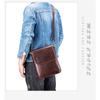 High Quality Genuine Leather Shoulder Bag Men's Fashion Crossbody Bag Crazy Horse Cowhide Messenger Bag Daily Small Satchel