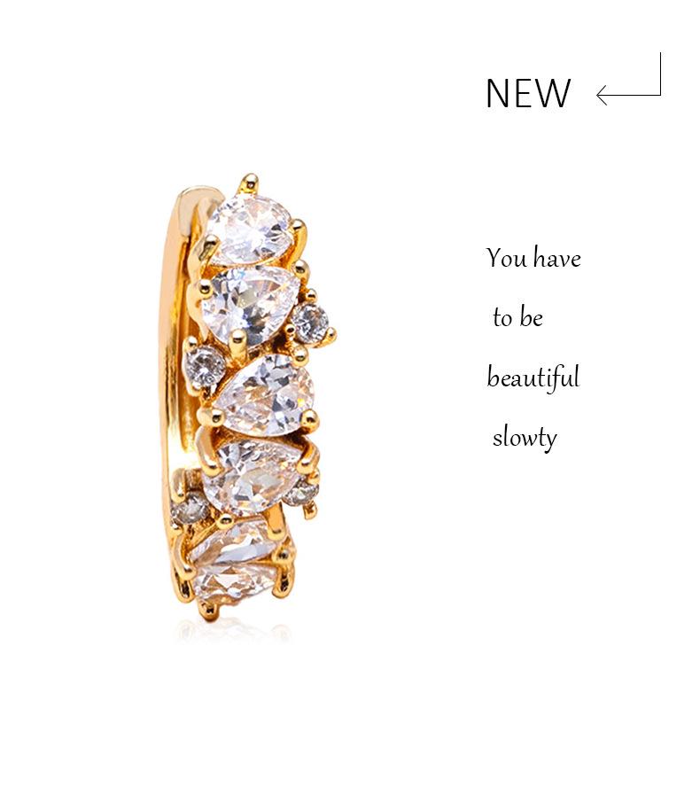 Stylish Rhinestone Zirconia Earrings with Unique Design
