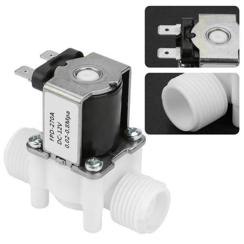 DC 12 Volt 12 Normally Closed Electric Solenoid Valve with Magnetic Controller Switch for Precise Liquid and Gas Control