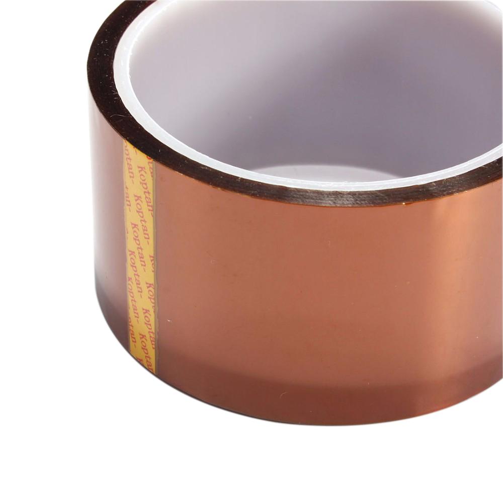 33M(100ft) Polyimide Gold BGA Tape Heat Tape Thermal Insulation Tape High Temperature Resistant Tape 10mm