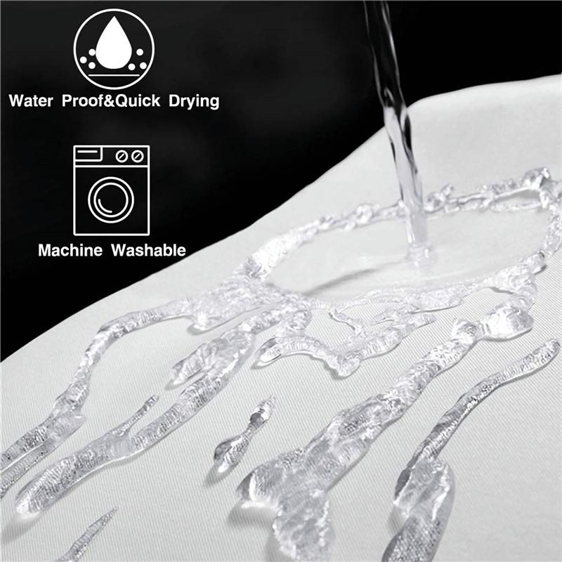 Gaslight Gatekeep Girlboss Lustgården Duschdraperiset med öljetter och krokar för badrumsinredning