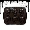 1pcs Halloween Skull Baking Mold 3D Metal DIY Skeleton Cake Mold Refrigerator Baking Sheets Realistic Kitchen Baking Tray