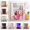 Decke Flanelldecke Emotionaler handgeschriebener Brief Englischer Brief 2D Digitaldruck Decke Decke