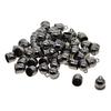50pcs 10mm Bell End Cap Mesh Kumihimo Cord Tassel DIY Making Black
