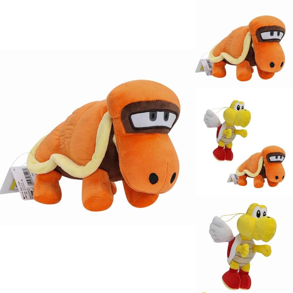 Adorable Mario Flying Slowpoke Turtle Plush Toy With Skull Design And Roller Skates