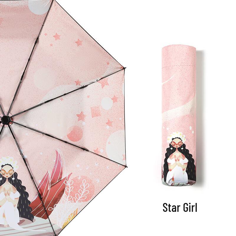 

Red Leaf Twelve Constellations Folding Umbrella