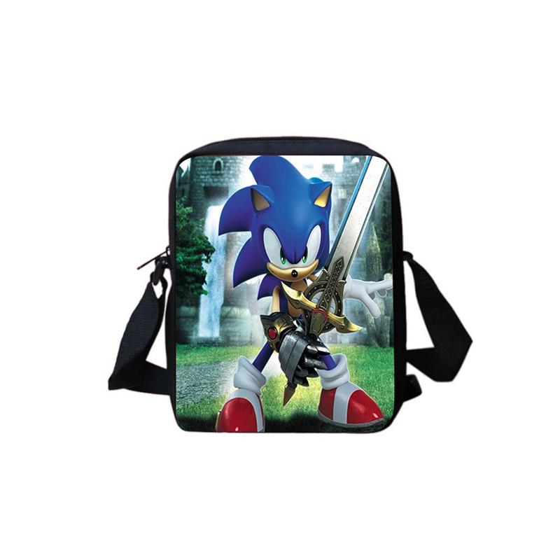 Mochila Escolar Sonic para Estudantes Grande Capacidade Impermeável Bolsa de Ombro Viagem ao Ar Livre Presente