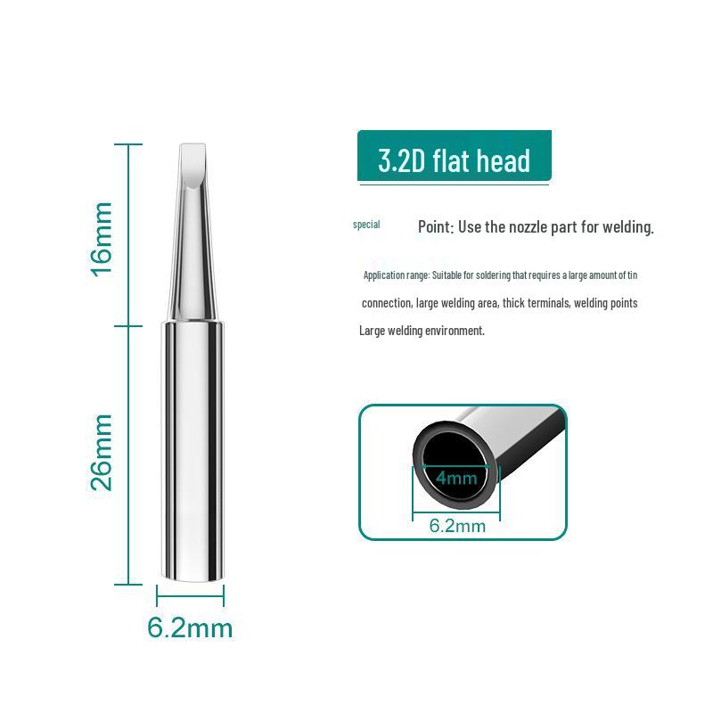 Anlixin 936A Lead-Free Bent Horseshoe Soldering Iron Tip for 937A Station
