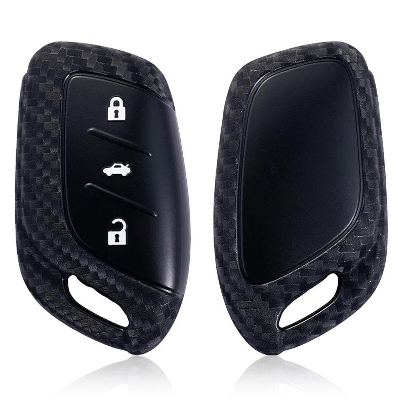 3 Buttons Carbon Fiber Print Fob Key Cover Case For Mg 4 Mg4 Ev Mg Hs Gt Zs Ev Zx Mg5 Mg6 For Roewe Rx3 Rx5 Rx8 Erx5 I6 I5