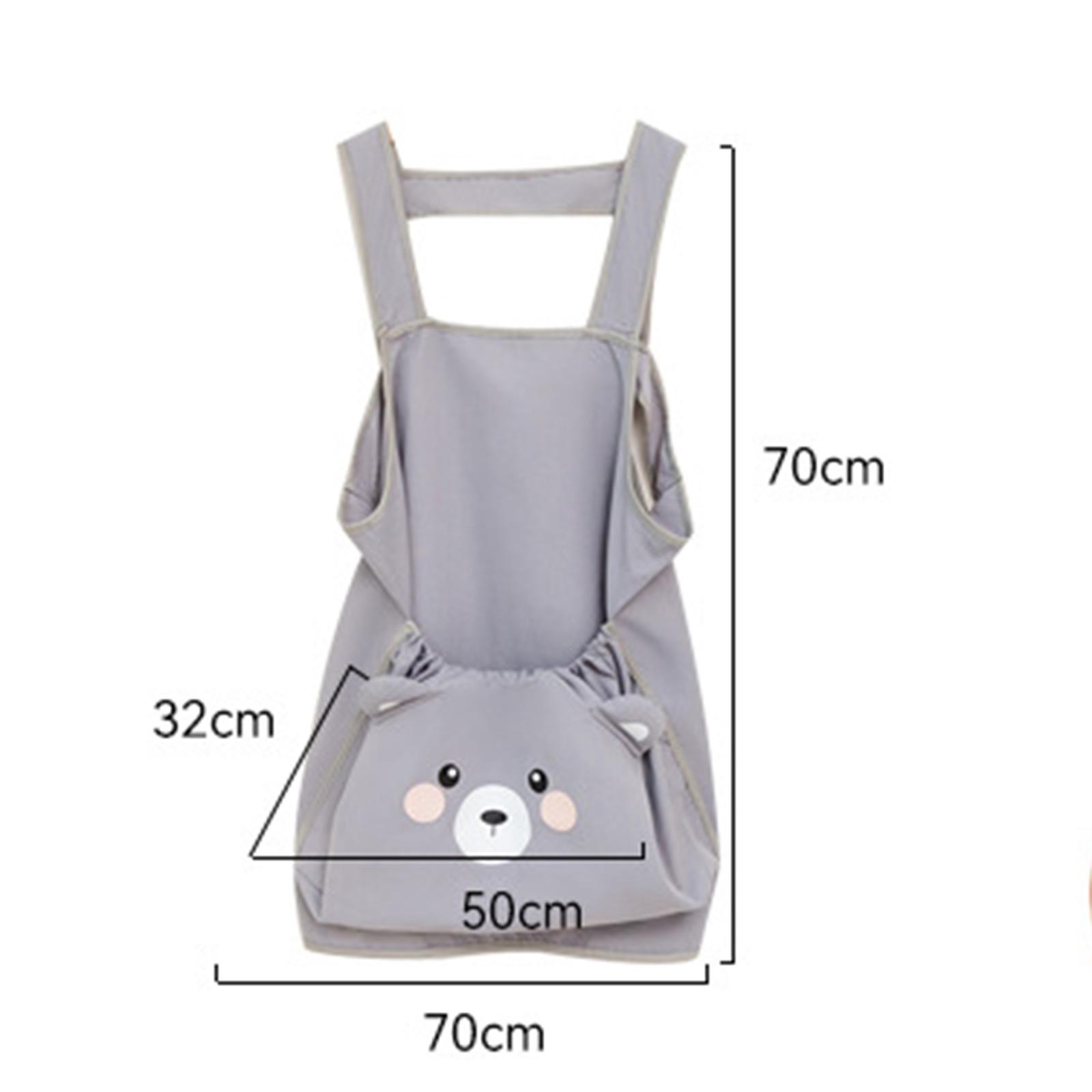 

Pet Carrier Apron Soft with Pocket Portable Dog Carrying Bag Small Dog Cat Carrier Chest for Outdoors Camping Indoors Hiking серый