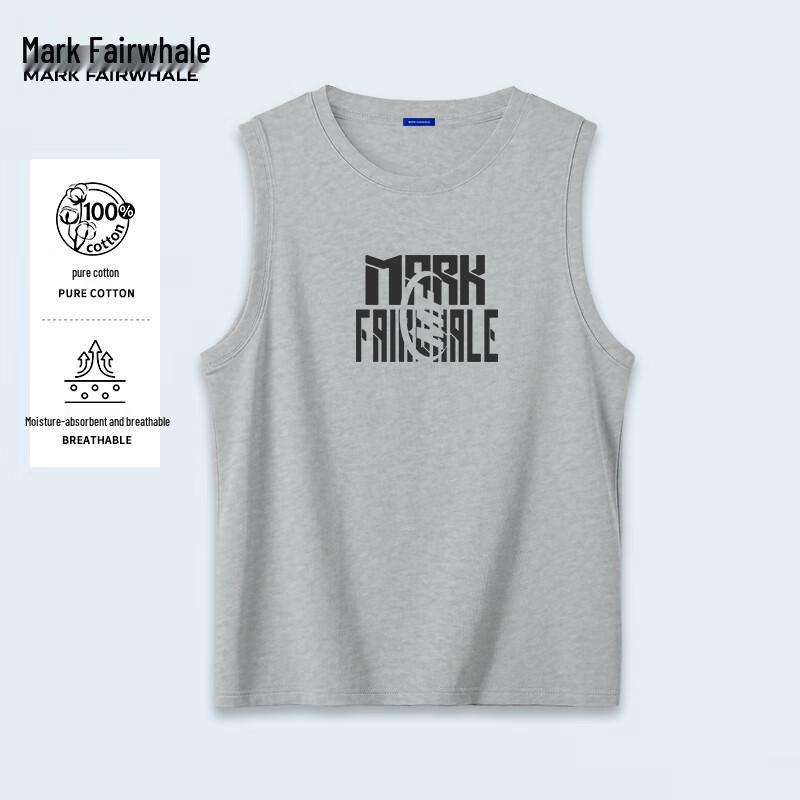 Mark Fairwhale Men s Loose Fit Pure Cotton Round Neck Tank Top 2XL