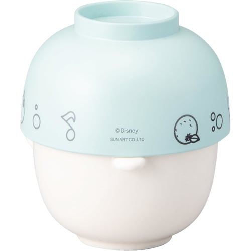 Disney Donald Duck yululun Yururun Soup and Rice Bowl Set, Approximately 10 x 6cm Diameter, Blue, Made in Japan, Donald Duck Merchandise, Birthday Gif