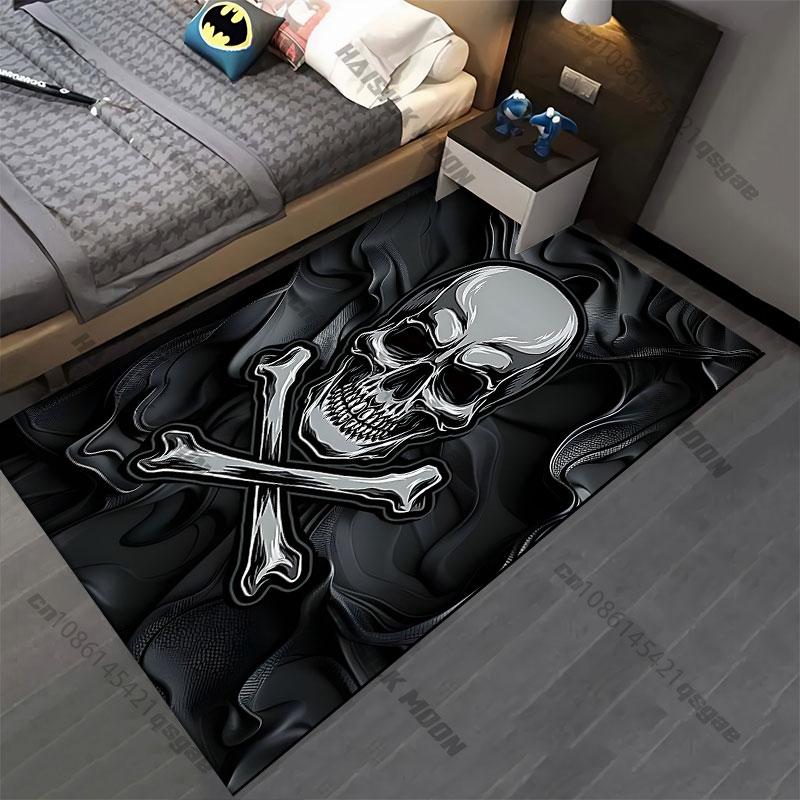 Skulls ornate patternscarpet Yoga living room room decor children's crawling mat doormat area rug games floor mat