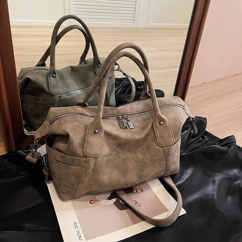 Retro Design Pu Leather Shoulder Bags For Women 2025 New Korean Fashion Big Armpit Bag Female Crossbody Bags Handbags Bolso Sacs